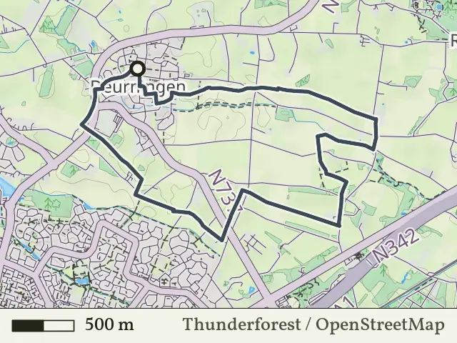 Groene route vanaf Deurningen, Saasveld