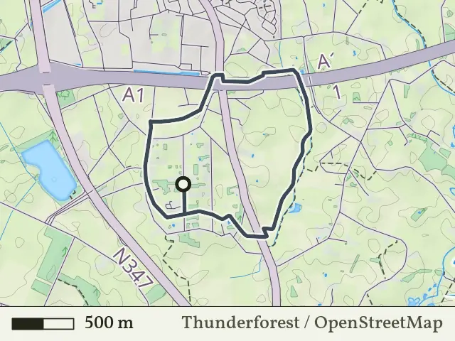 Rode route vanaf Zuiderveld, Enter