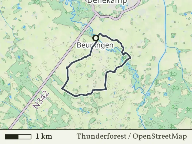 Blauwe route vanaf Beuningen, Losser