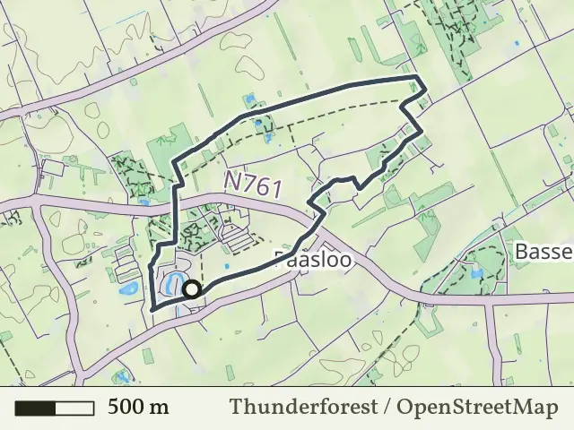 Gele route vanaf Paasloo, Weerribben-Wieden