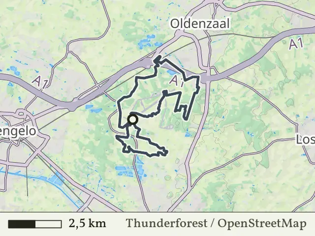 Oranje route vanaf Greftenberghoek, Enschede