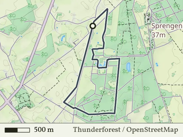 Rode route vanaf Zuidbroek, Hellendoorn