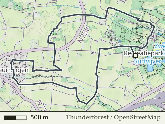 Oranje route vanaf Het Hulsbeek-West, Deurningen