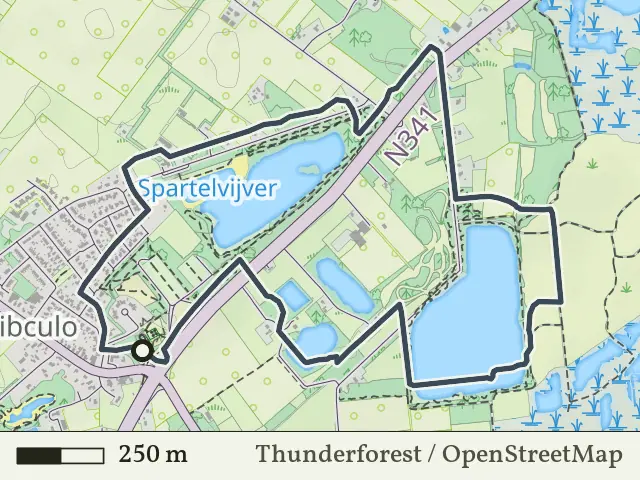 Oranje route vanaf Sibculo, Hardenberg Oost