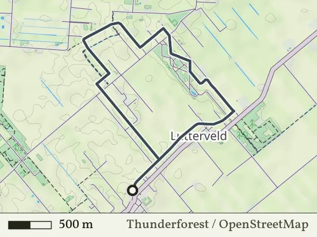 Gele route vanaf Schuinesloot, Hardenberg Oost