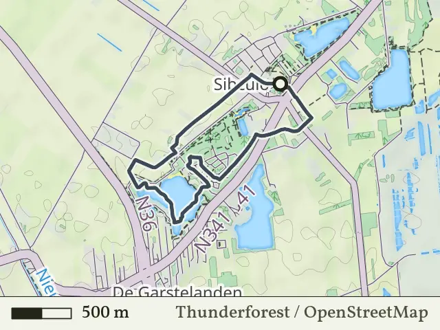 Gele route vanaf Sibculo, Hardenberg Oost
