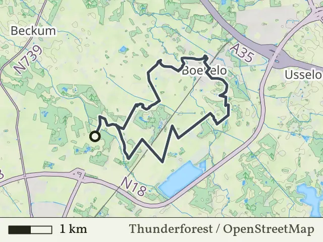 Oranje route vanaf Stepelo, Haaksbergen