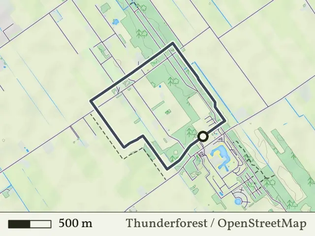 Blauwe route vanaf Rheezerveen, Hardenberg Oost