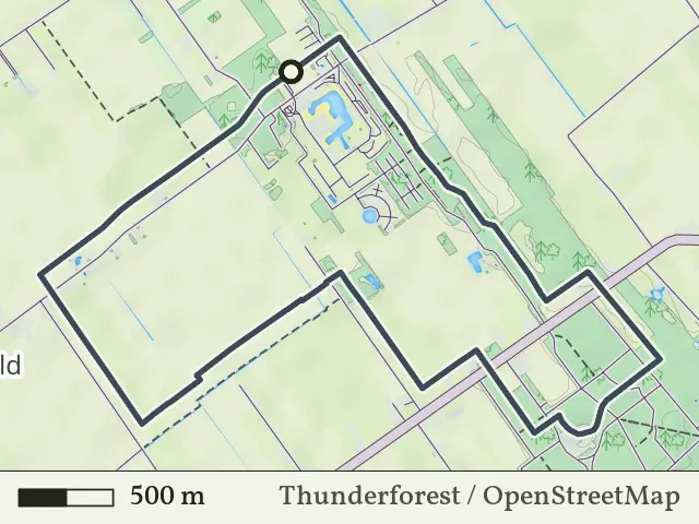 Oranje route vanaf Rheezerveen, Hardenberg Oost