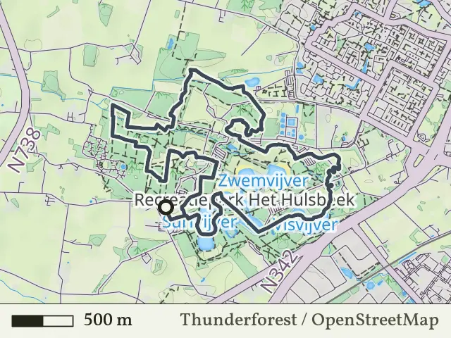 Paarse route vanaf Het Hulsbeek-West, Deurningen