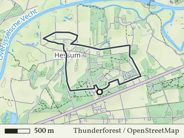 Oranje route vanaf Hessum, Dalfsen