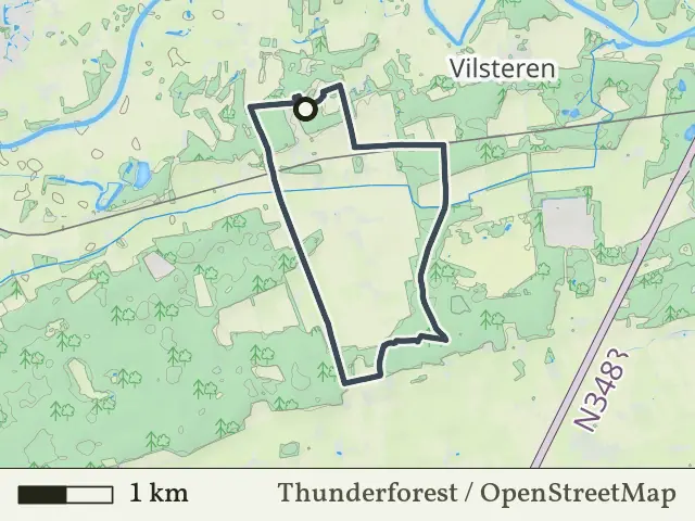 Paarse route vanaf Hessum, Dalfsen