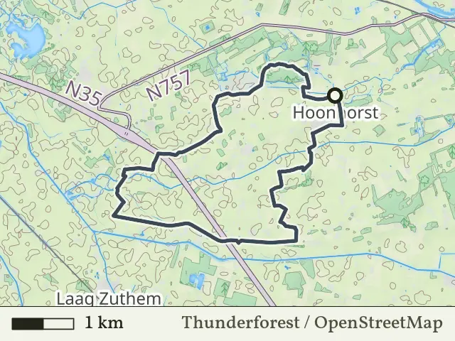 Gele route vanaf Hoonhorst, Dalfsen