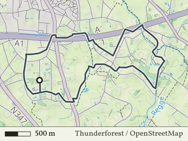 Oranje route vanaf Zuiderveld, Enter