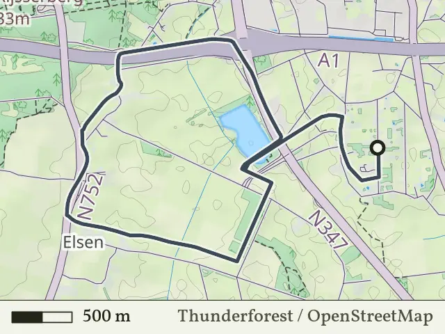 Paarse route vanaf Zuiderveld, Enter