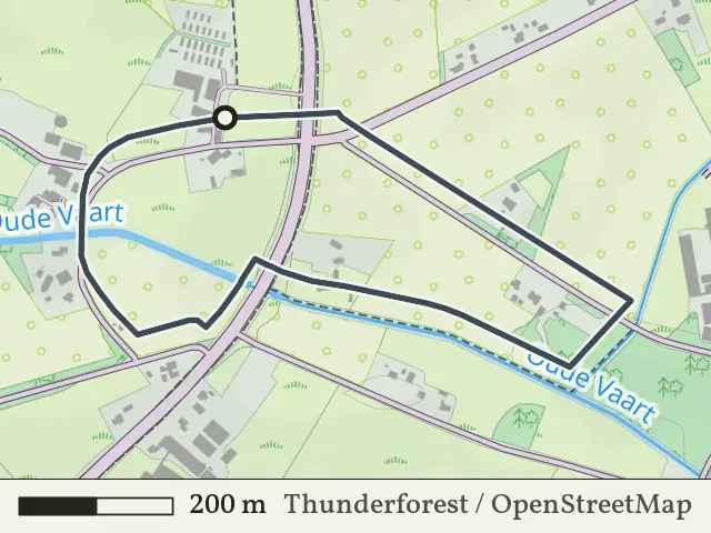 Gele route vanaf Oud Bergentheim, Hardenberg Oost