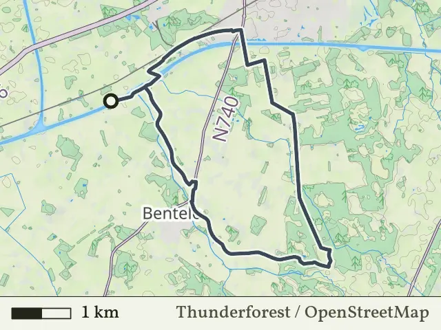 Paarse route vanaf Wiene, Ambt Delden