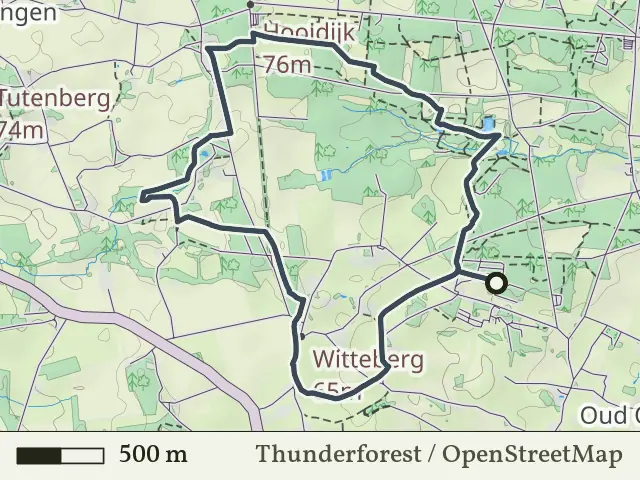 Paarse route vanaf Nutter, Oud-Ootmarsum