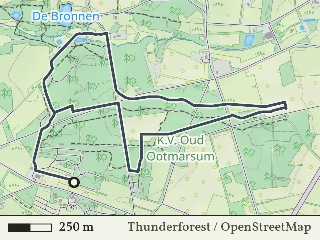 Rode route vanaf Nutter, Oud-Ootmarsum