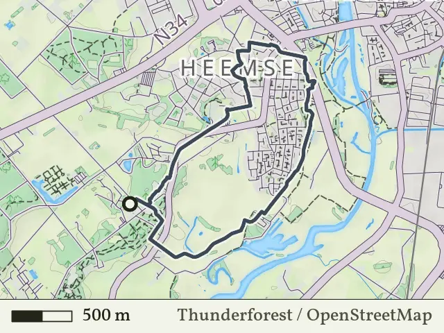 Blauwe route vanaf Rheezerbelten, Hardenberg Oost