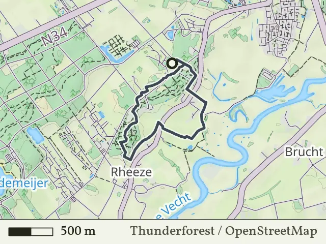 Groene route vanaf Rheezerbelten, Hardenberg Oost