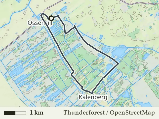 Gele route vanaf Ossenzijl, Weerribben-Wieden