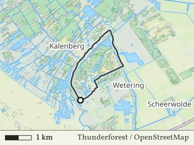 Oranje route vanaf Nederland, Weerribben-Wieden