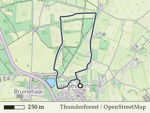 Rode route vanaf Langeveen, Geesteren