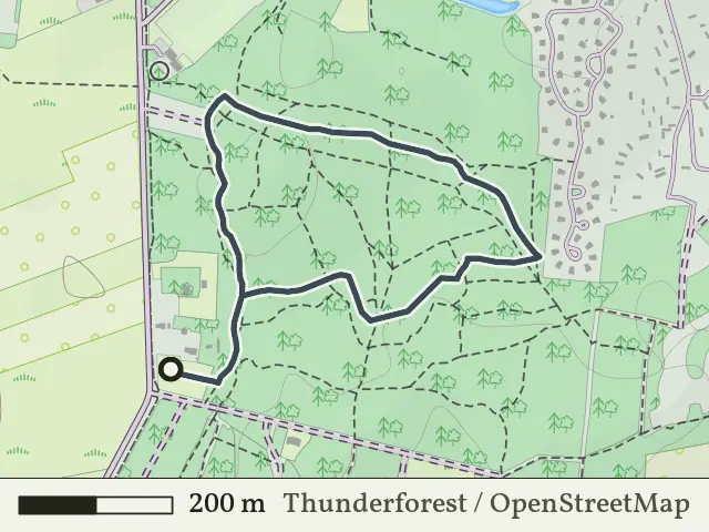 Oranje route vanaf Witte Bergen, IJhorst