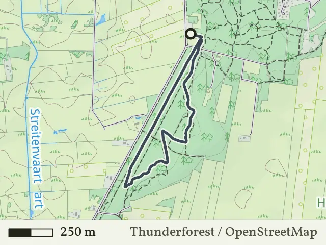 Blauwe route vanaf Witte Bergen, IJhorst