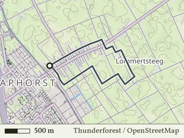 Oranje route vanaf Spoorzicht, Staphorst