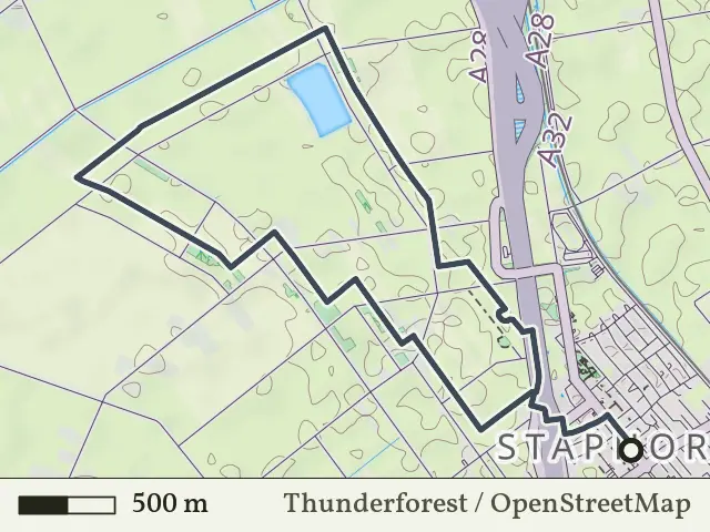 Gele route vanaf Staphorst, Reestdal