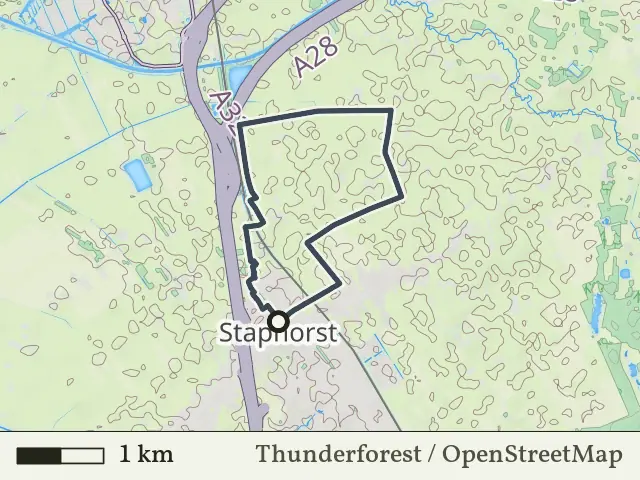 Groene route vanaf Staphorst, Reestdal