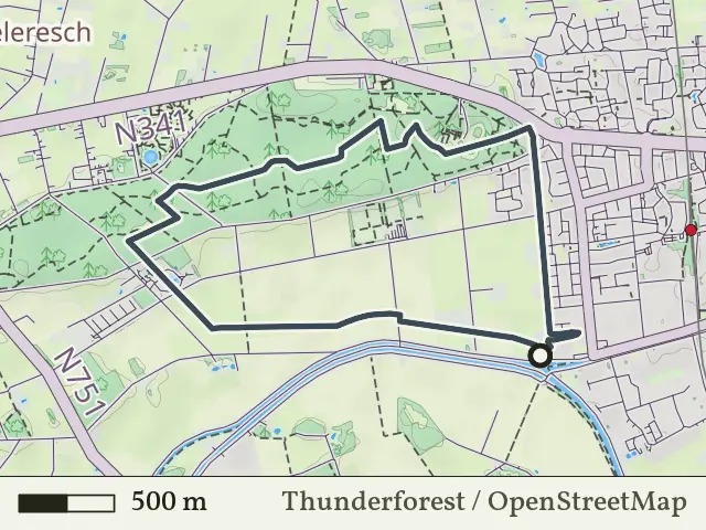 Paarse route vanaf Linderflier, Vroomshoop