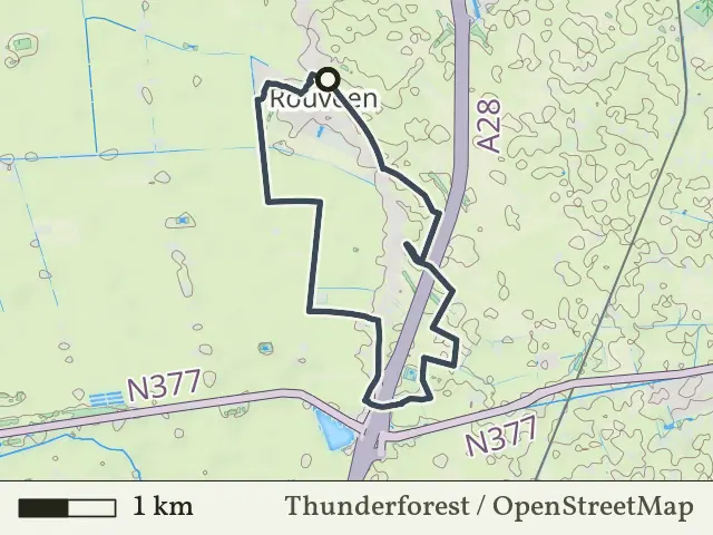 Blauwe route vanaf Rouveen, Reestdal