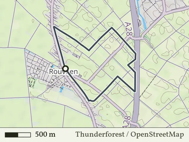 Gele route vanaf Rouveen, Reestdal
