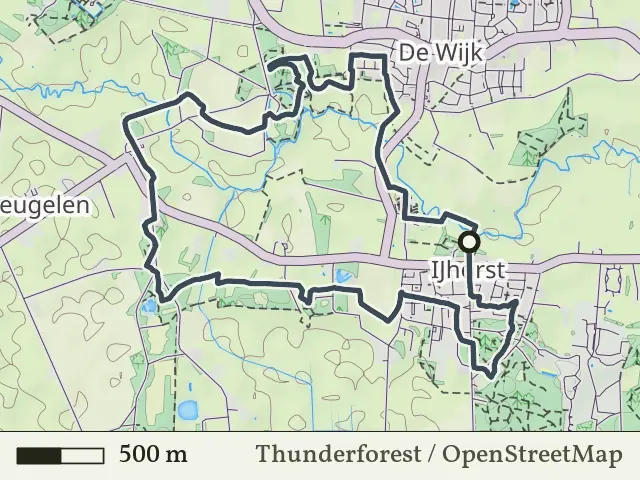 Rode route vanaf IJhorst, Reestdal