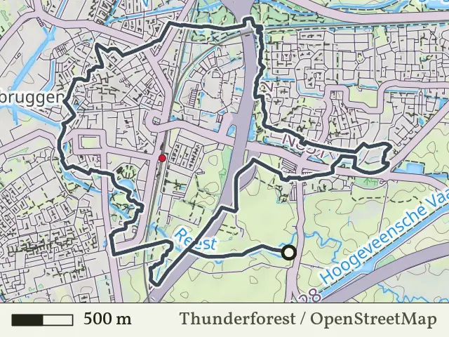 Blauwe route vanaf Reeststouwe, Staphorst