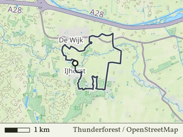 Groene route vanaf IJhorst, Reestdal
