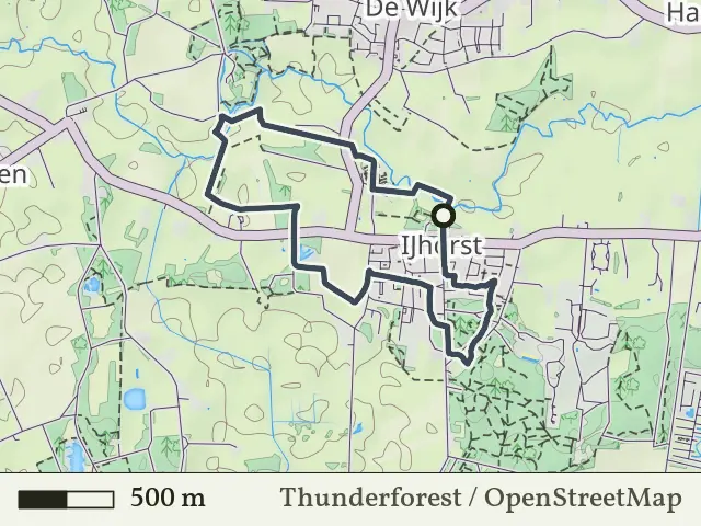 Paarse route vanaf IJhorst, Reestdal