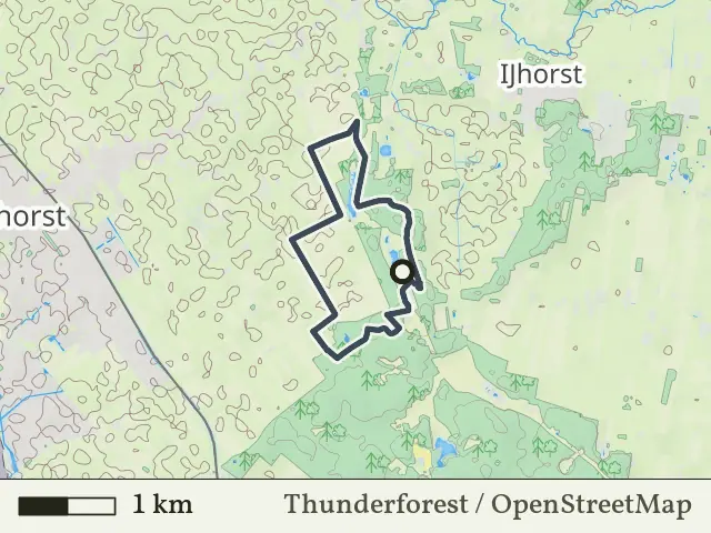 Paarse route vanaf Zwarte Venen, Staphorst