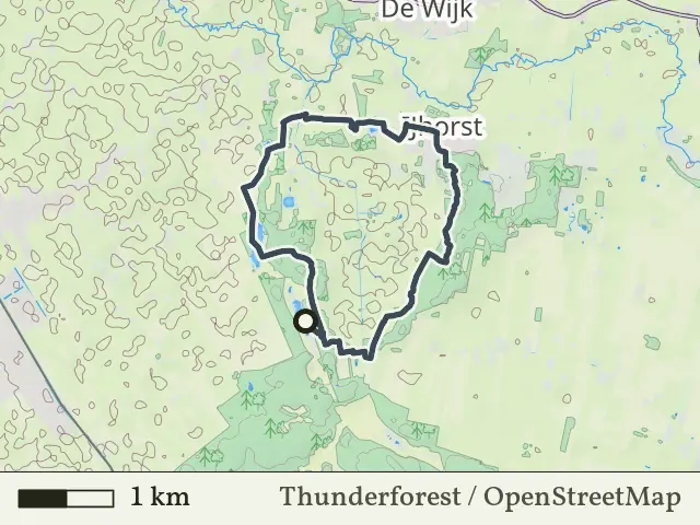 Gele route vanaf Zwarte Venen, Staphorst