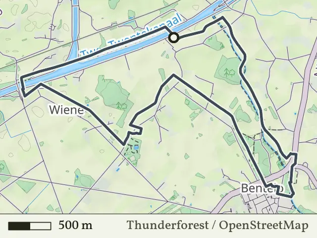 Rode route vanaf Wiene, Ambt Delden