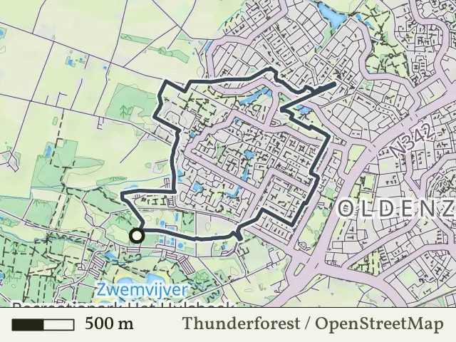 Groene route vanaf Het Hulsbeek, Oldenzaal
