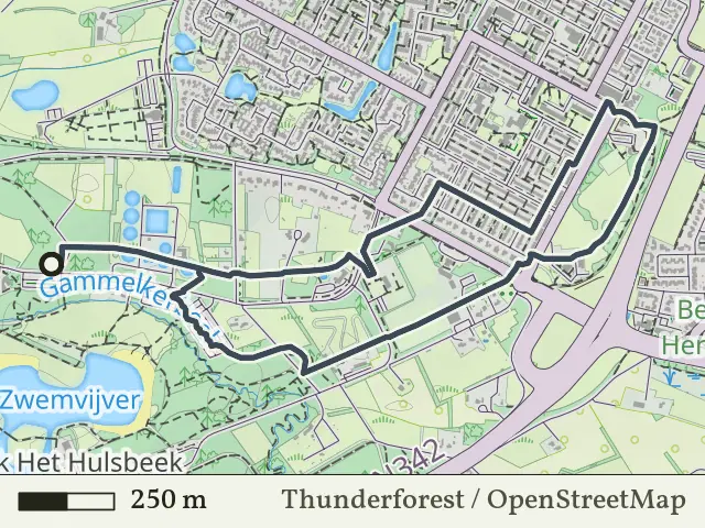 Oranje route vanaf Het Hulsbeek, Oldenzaal