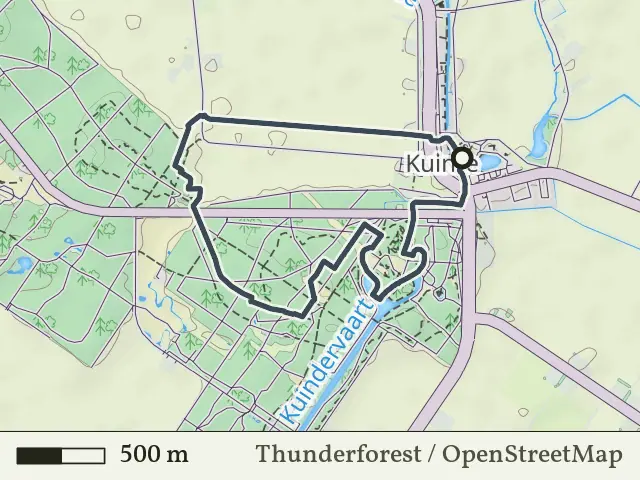 Rode route vanaf Kuinre, Weerribben-Wieden