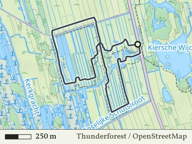 Rode route vanaf Kiersche Wijde, Wanneperveen