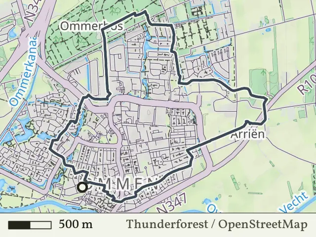 Groene route vanaf Ommen, Ommen