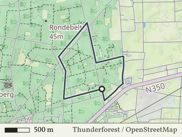 Oranje route vanaf Sprokkelweg, Holten