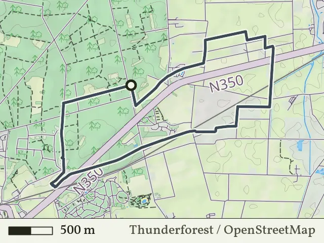 Paarse route vanaf Sprokkelweg, Holten